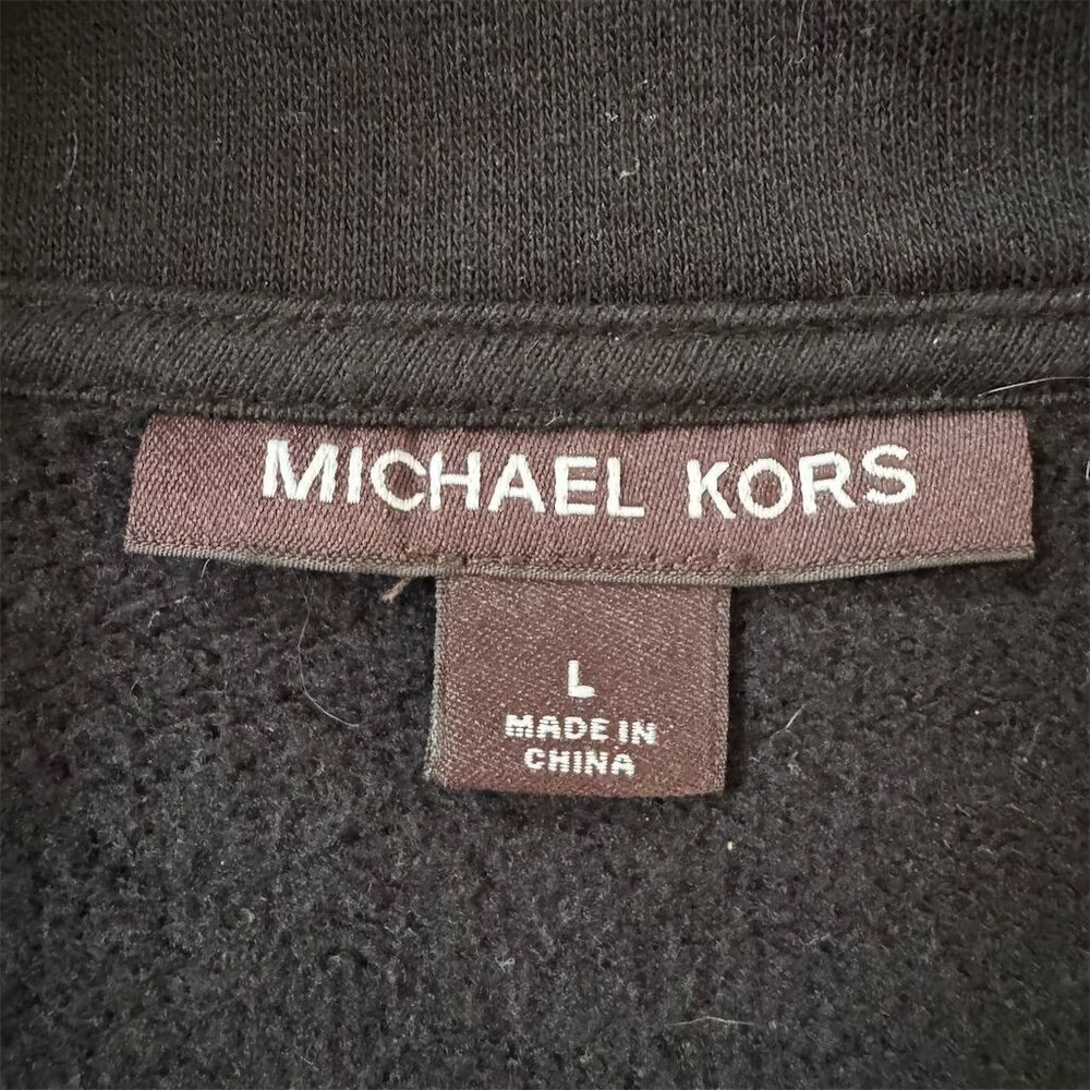 Michael Kors Black Zip Front Jacket Men's Size Large - Picture 3 of 6